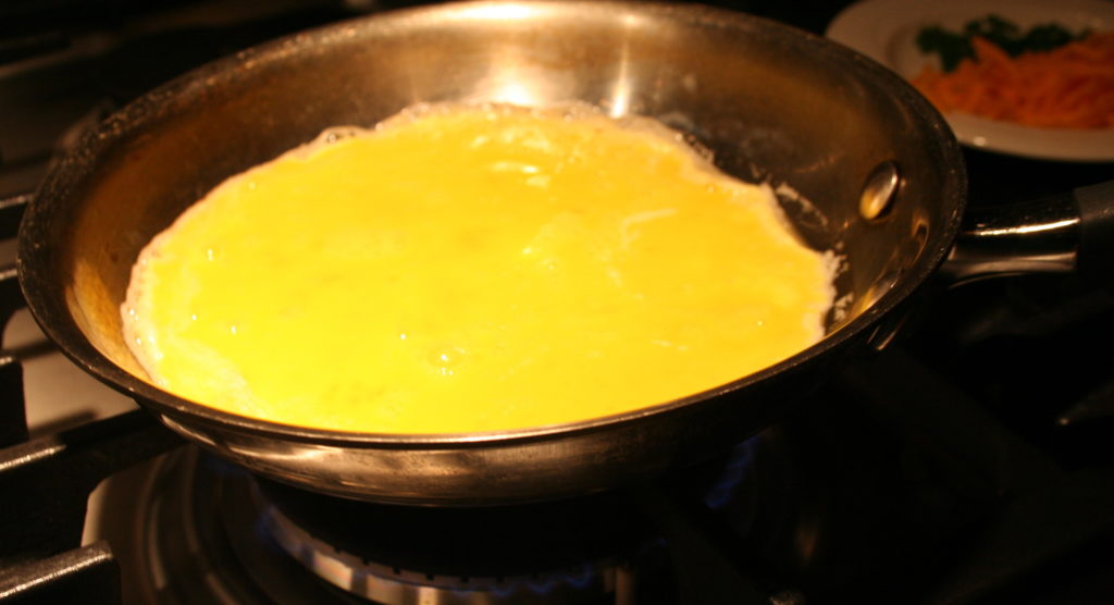Omelette 1st cooking