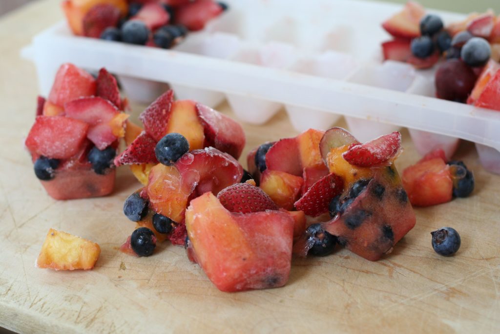 Fruit Salad Ice Cubes