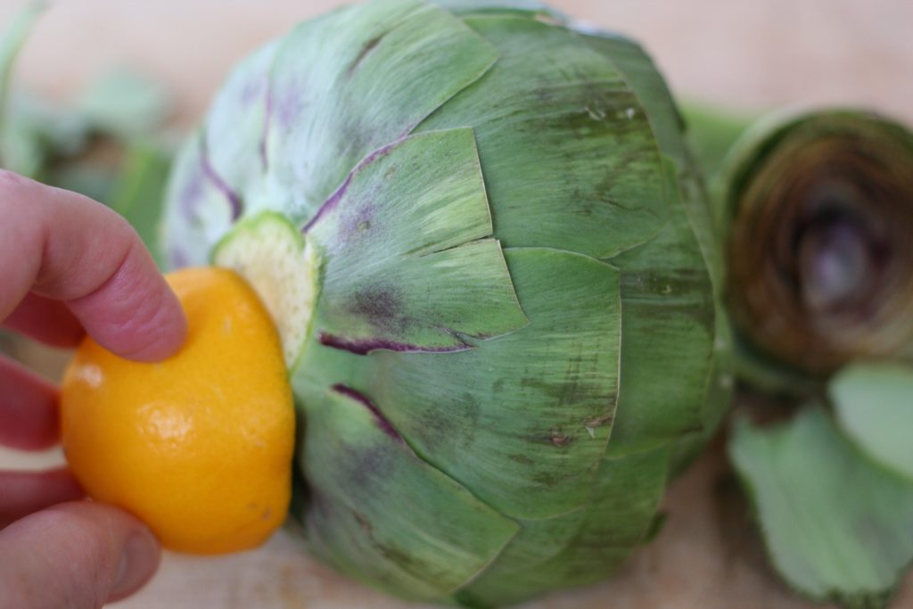 Rub the Base with Lemon